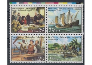 USA 1992 Columbus' voyages 4v MNH**