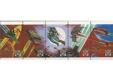 USA 1993 Fantasia spaziale 5v MNH**