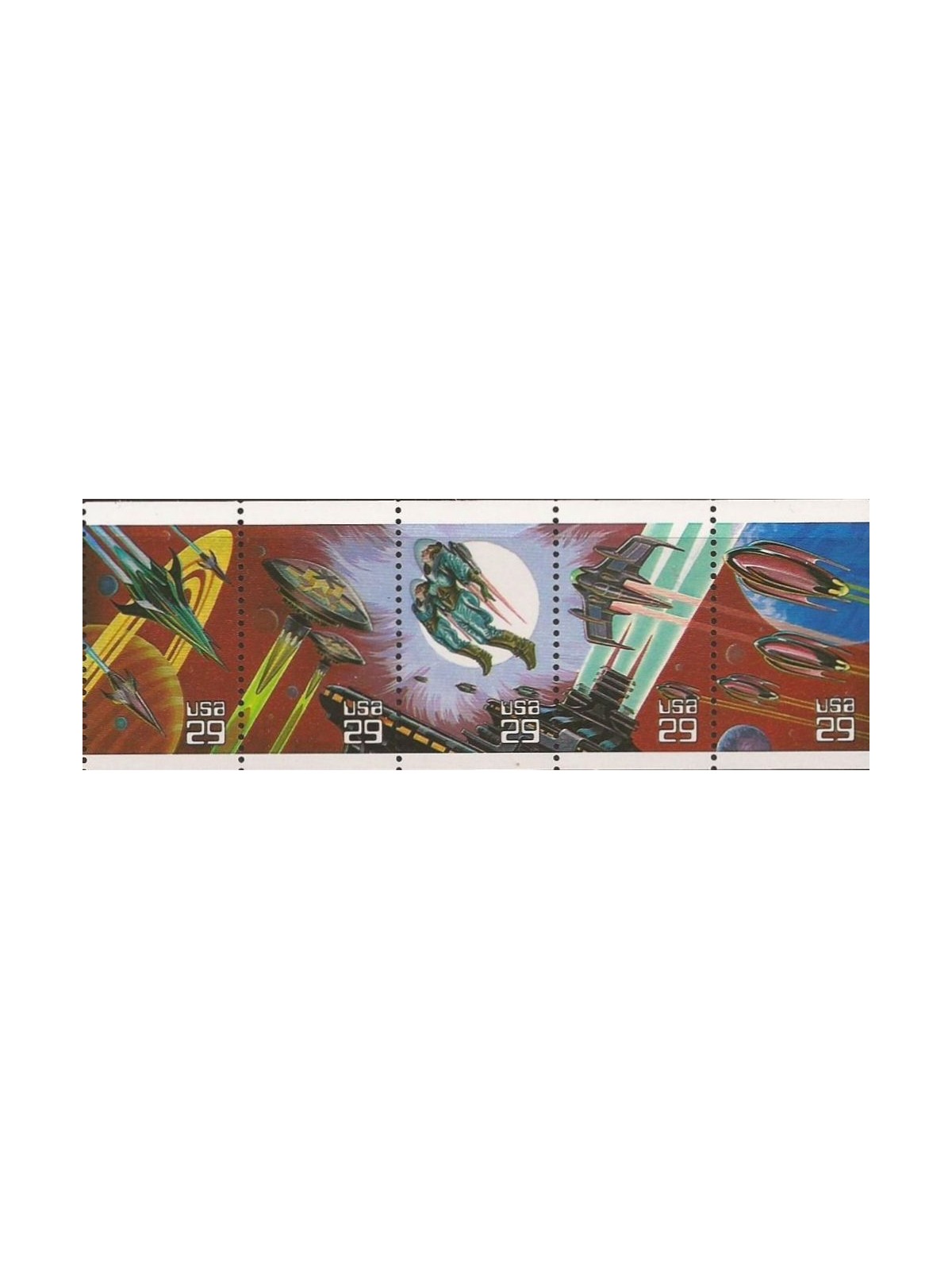 USA 1993 Space fantasy 5v MNH**