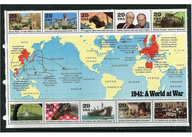 USA 1991 La Seconda Guerra Mondiale (1ª serie) BF MNH**