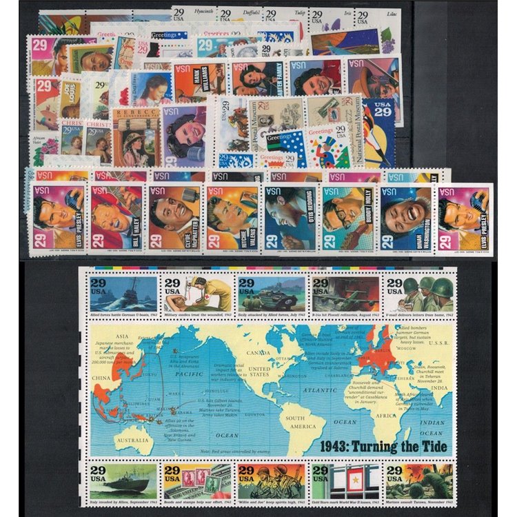 USA 1993 Annata completa 94v + 1 BF MNH**