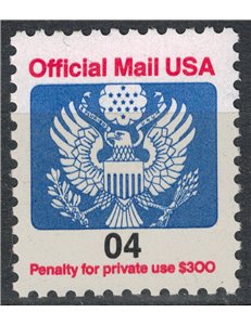 USA 1991 Servizio, Official Mail 4c MNH**