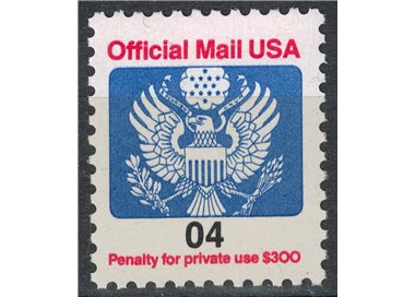 USA 1991 Service, Official Mail 4c MNH**
