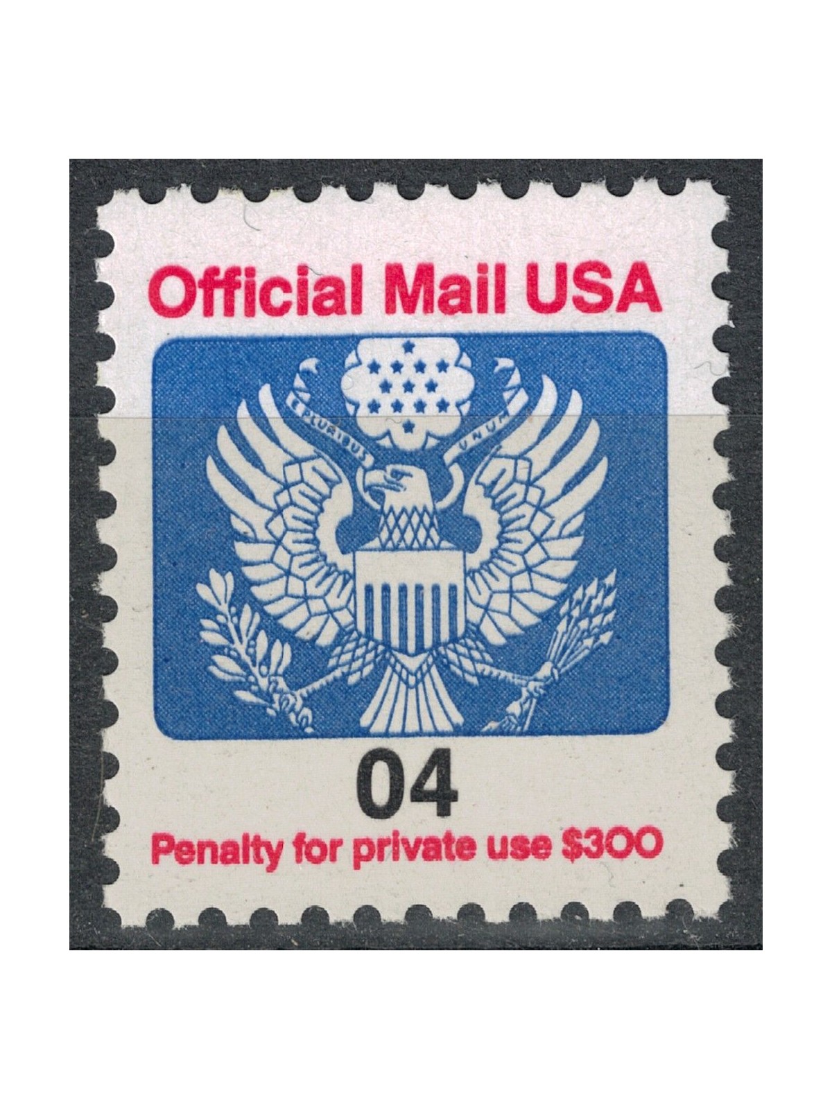 USA 1991 Service, Official Mail 4c MNH**