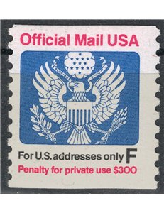 USA 1991 Servizio, Official Mail (F) MNH**