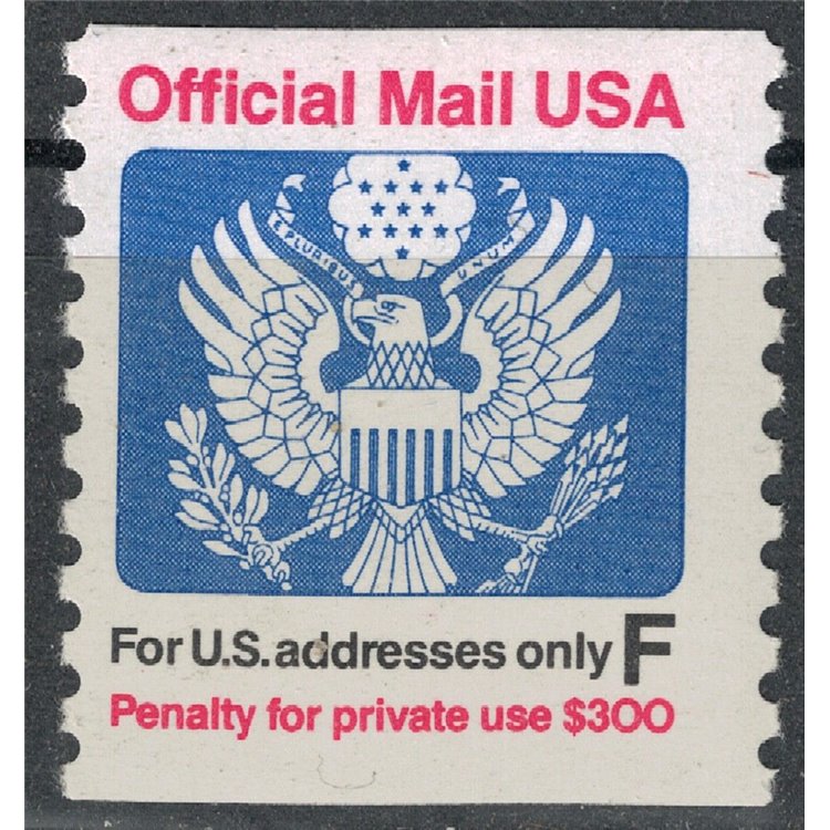 USA 1991 Servizio, Official Mail (F) MNH**