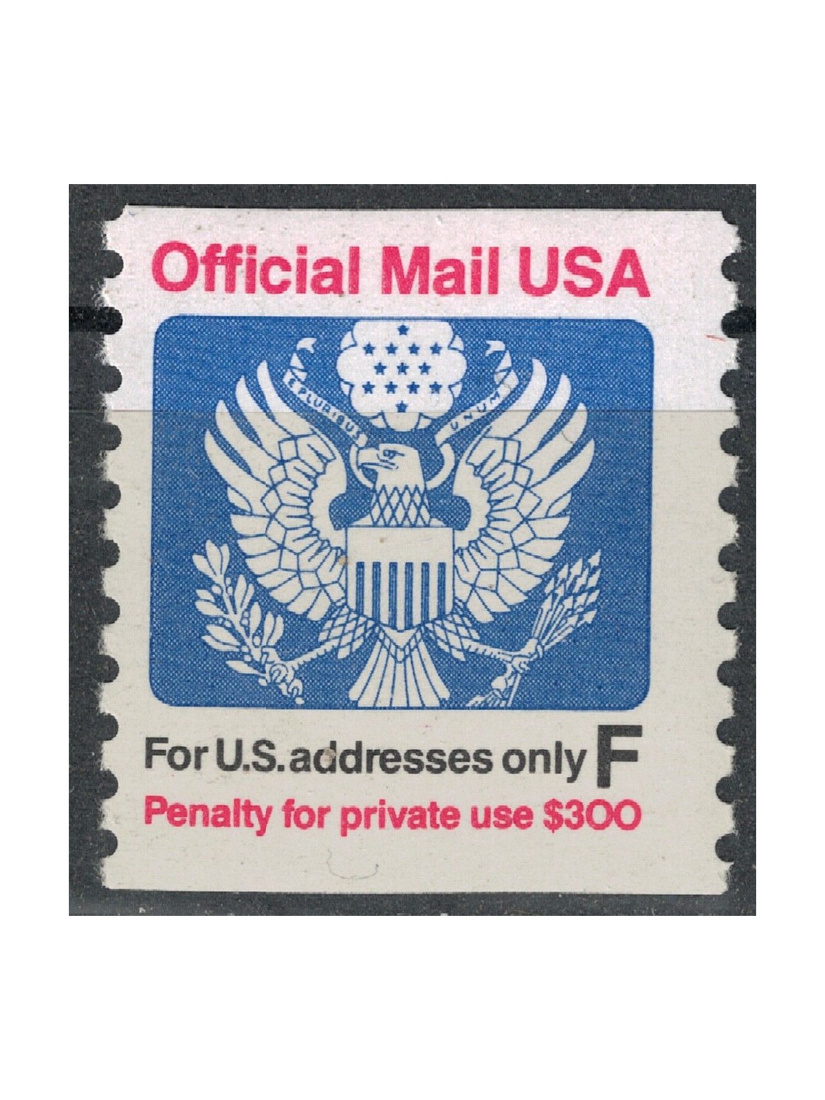 USA 1991 Service, Official Mail (F) MNH**