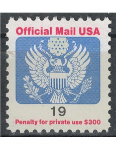 USA 1991 Service, Official Mail 19c MNH**