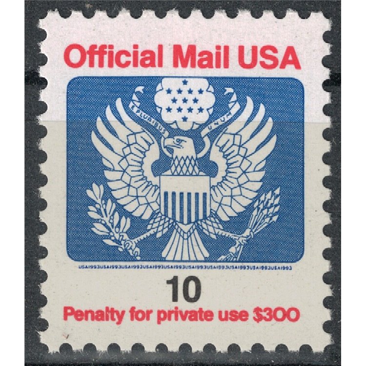 USA 1993 Service, Official Mail 10c MNH**