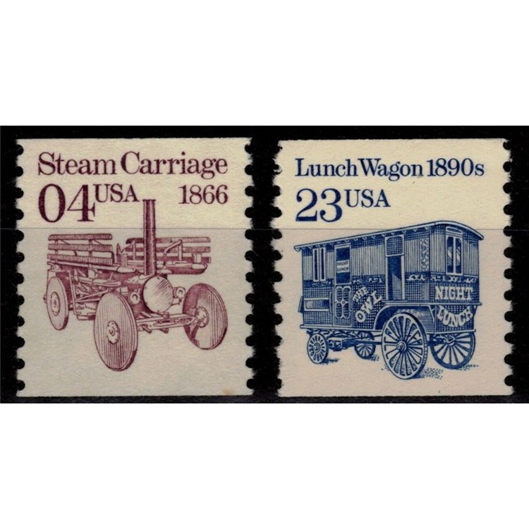 USA 1991 Trasporti (Carri) 2v MNH**