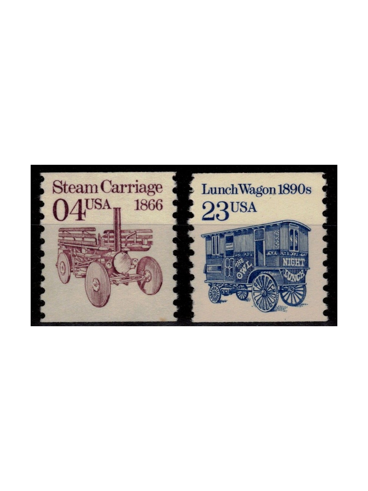 USA 1991 Transportation (Wagons) 2v MNH**