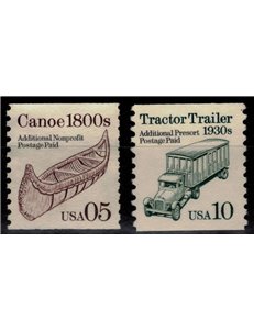 USA 1991 Trasporti (Canoa e Camion) 2v MNH**