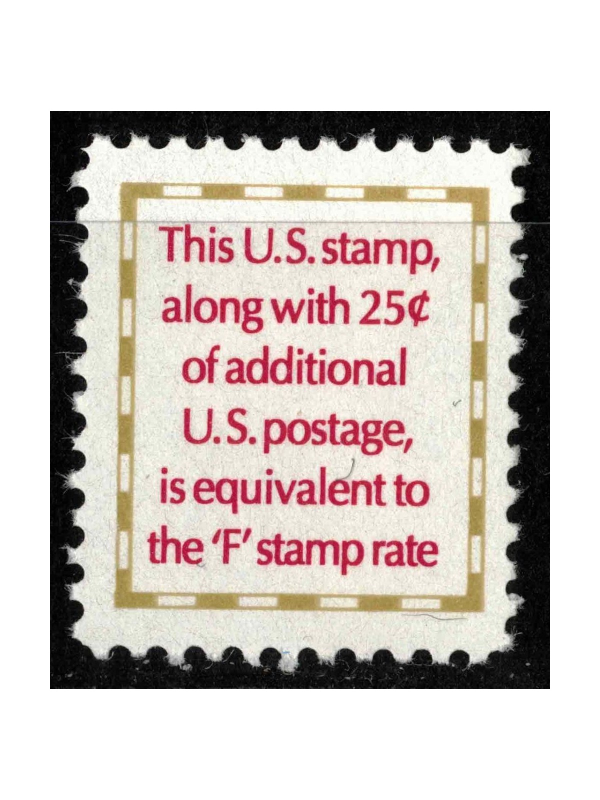 USA 1991 Francobollo aggiuntivo per nuova tariffa MNH**