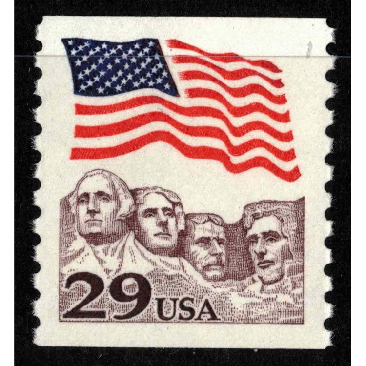 USA 1991 Bandiera sul Monte Rushmore (rotocalco) MNH**