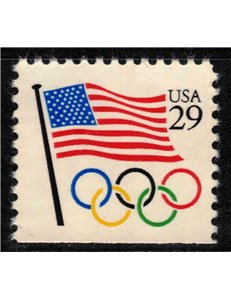 USA 1991 Olympic Flag and Rings MNH**