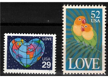 USA 1991 Esaltazione del concetto Amore 2v MNH**