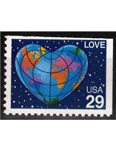 USA 1991 Esaltazione del concetto Amore (da LB) MNH**