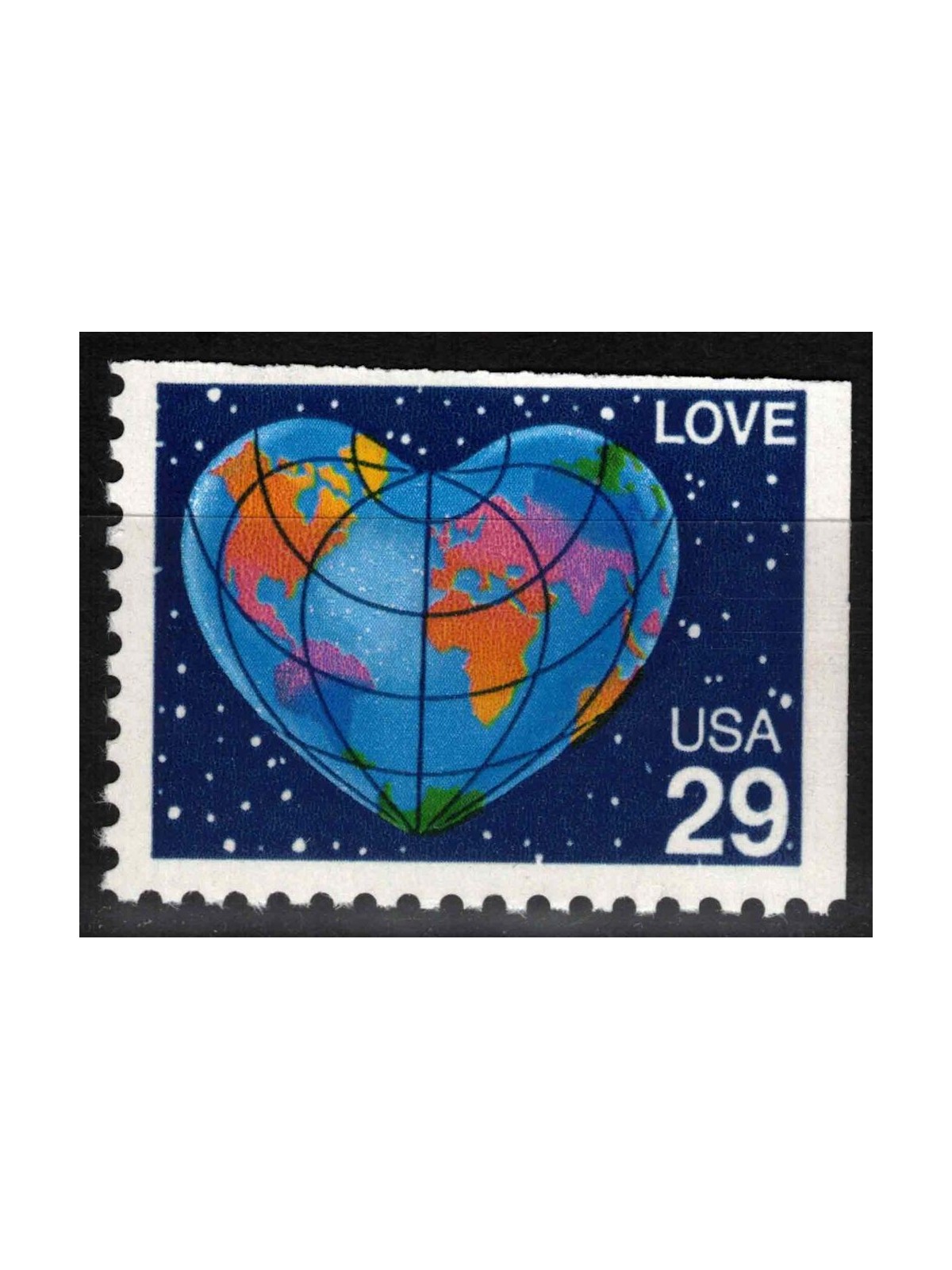 USA 1991 Esaltazione del concetto Amore (da LB) MNH**