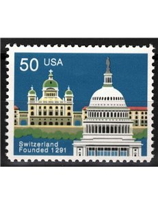 USA 1991 Swiss Confederation MNH**