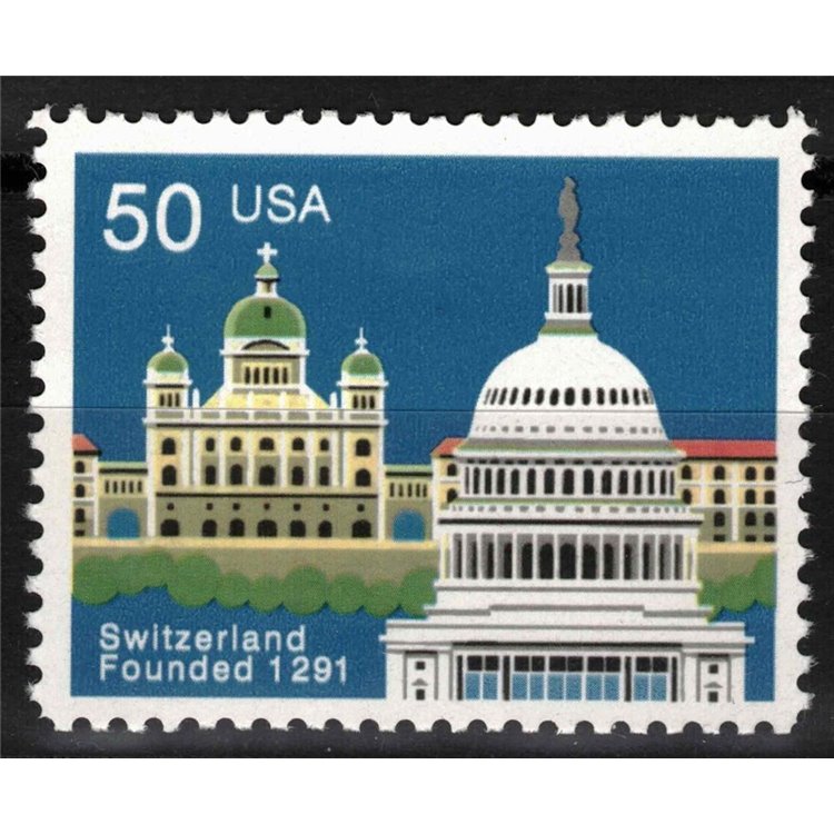 USA 1991 Swiss Confederation MNH**