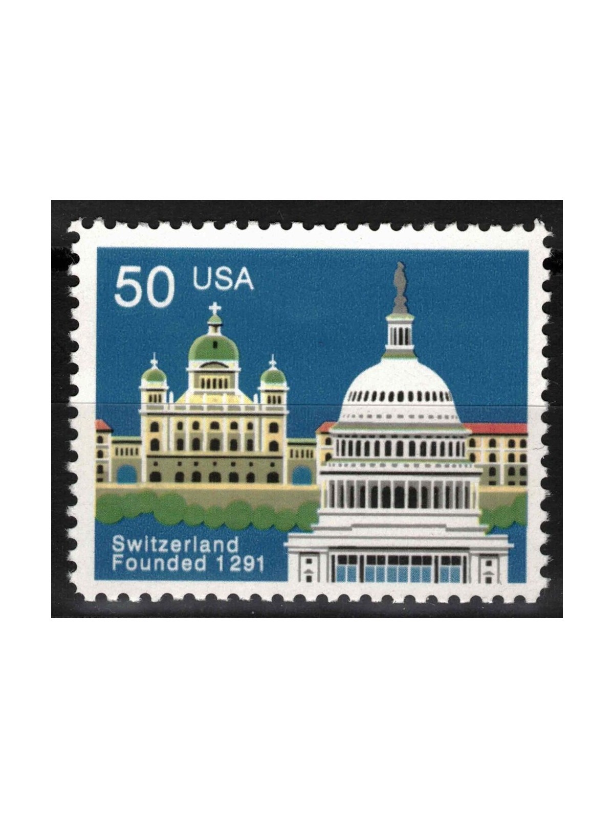 USA 1991 Confederazione elvetica MNH**