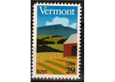 USA 1991 Stato del Vermont MNH**