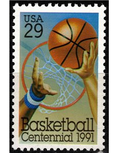 USA 1991 Centenario della pallacanestro MNH**
