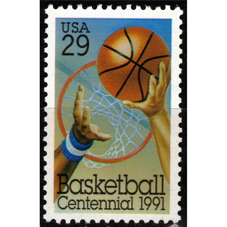 USA 1991 Centennial of Basketball MNH**