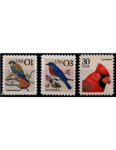USA 1991 Birds (ordinary set) 3v MNH**
