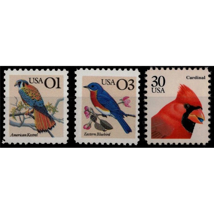 USA 1991 Uccelli (serie ordinaria) 3v MNH**