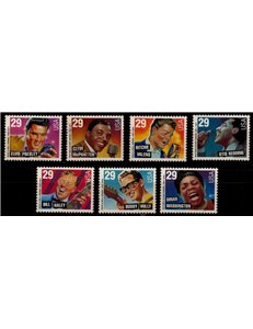 USA 1993 Leggende americane della musica 7v MNH**