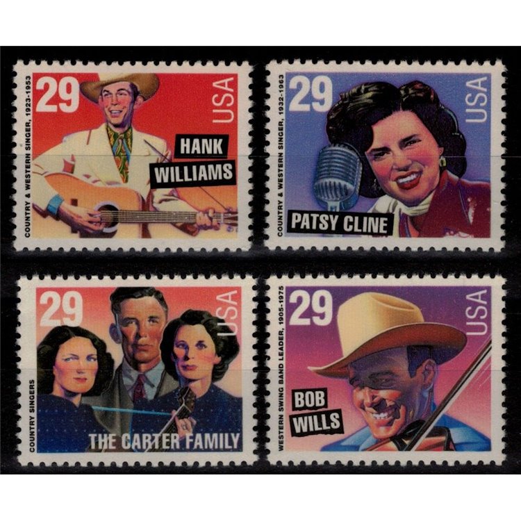 USA 1993 Leggende americane della musica 4v MNH**