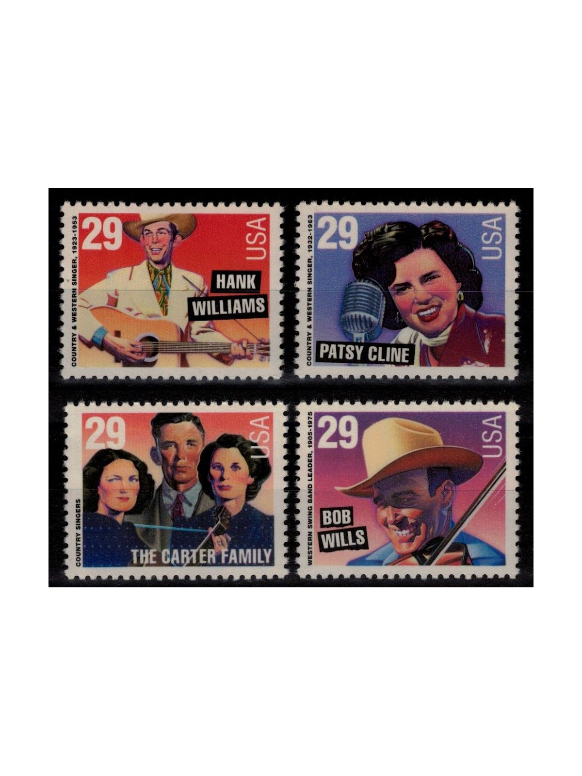 USA 1993 American Music Legends 4v MNH**