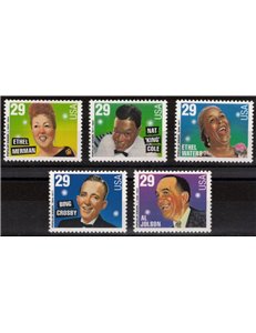 USA 1994 Cantanti popolari 5v sciolti MNH**
