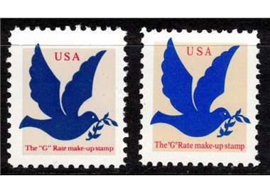 USA 1994 Francobolli aggiuntivi per nuova tariffa 2v MNH**