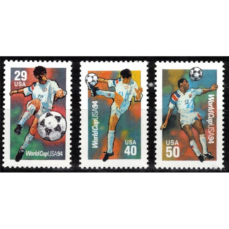 USA 1994 Coppa del mondo di calcio 3v MNH**