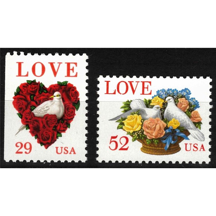 USA 1994 Exaltation of the concept of Love 2v MNH**
