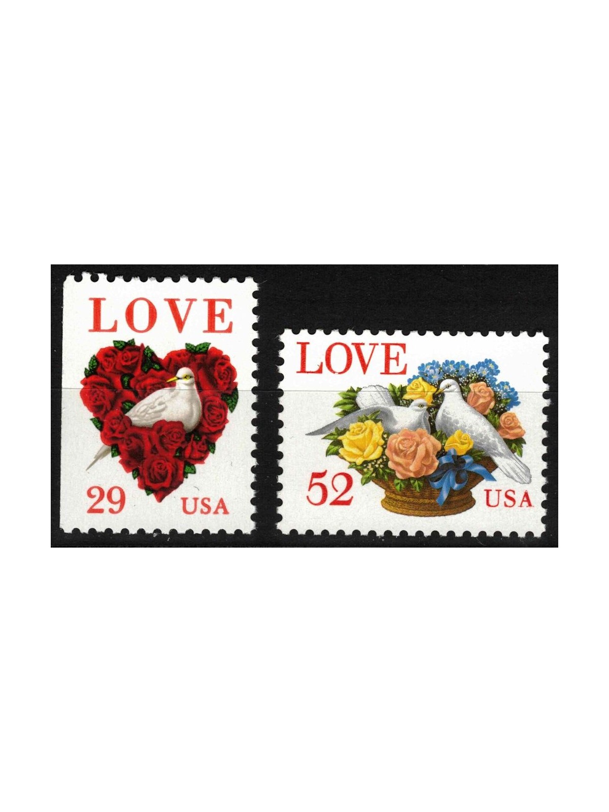 USA 1994 Exaltation of the concept of Love 2v MNH**