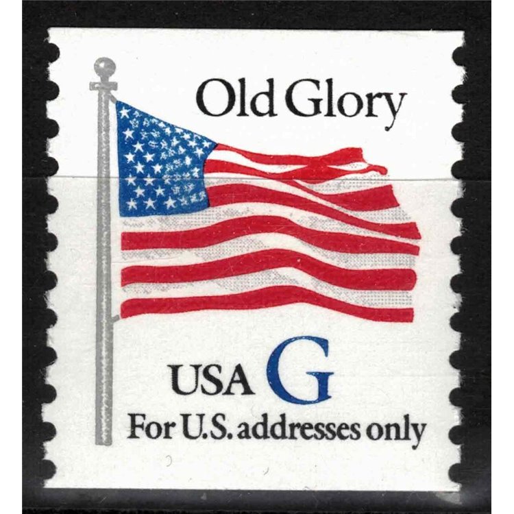 USA 1994 Old Glory Flag (G in blue) from reel MNH**