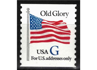 USA 1994 Old Glory Flag (G in blue) from reel MNH**