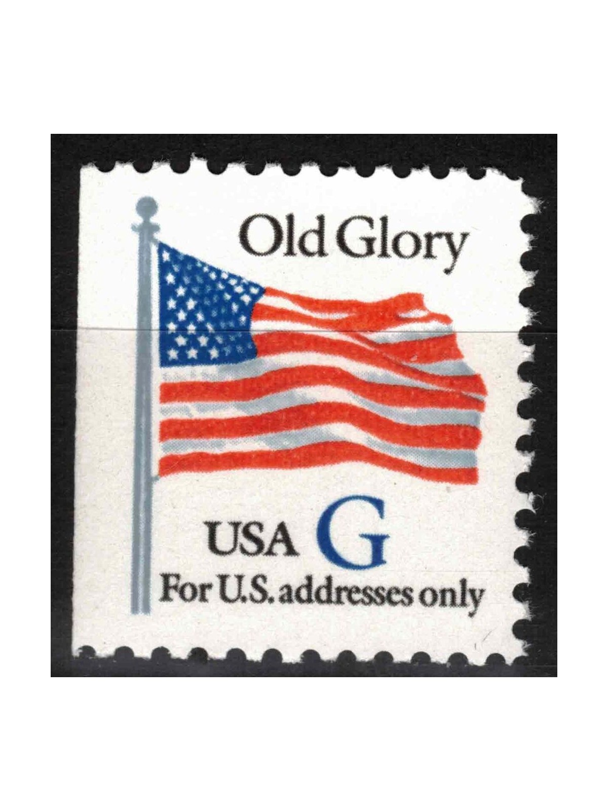 USA 1994 Old Glory Flag (G in blue) from booklet MNH**