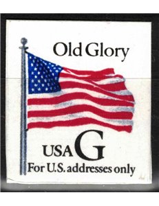 USA 1994 Old Glory Flag (G in Black) thick paper MNH**