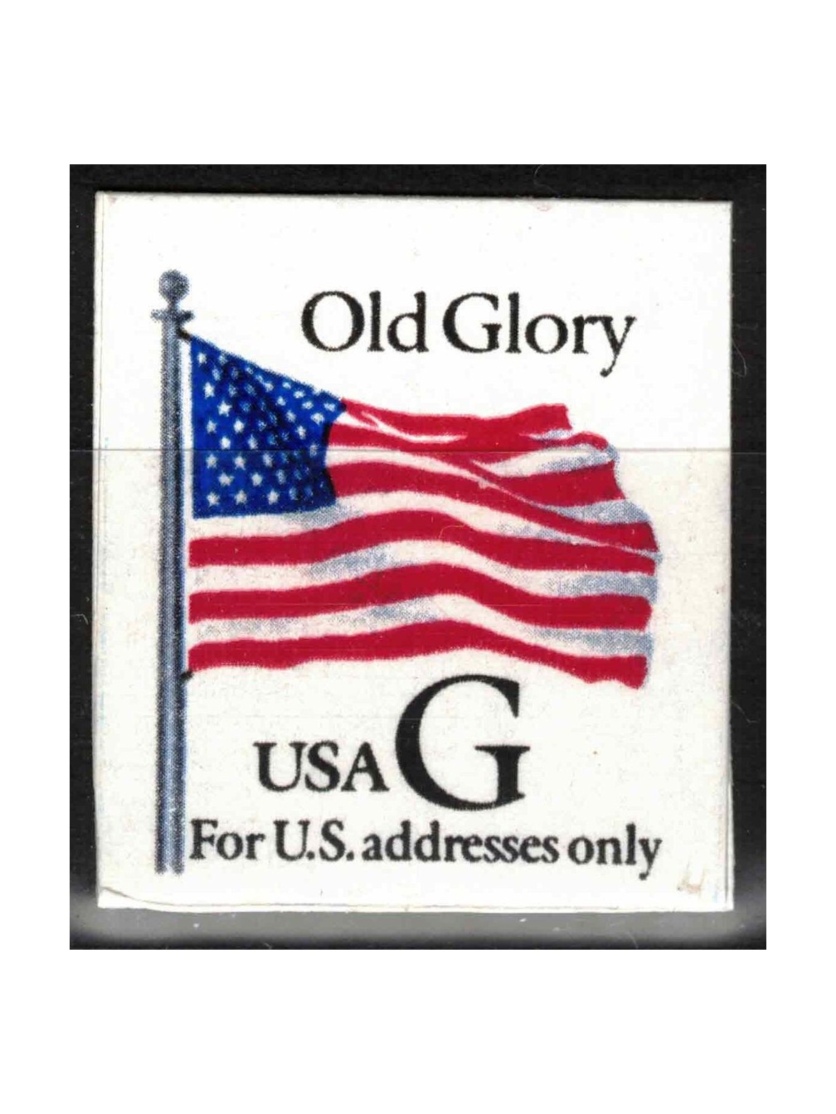 USA 1994 Bandiera Old Glory (G in nero) carta spessa MNH**