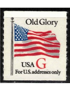 USA 1994 Bandiera Old Glory (G in rosso) dent. a tratti MNH**