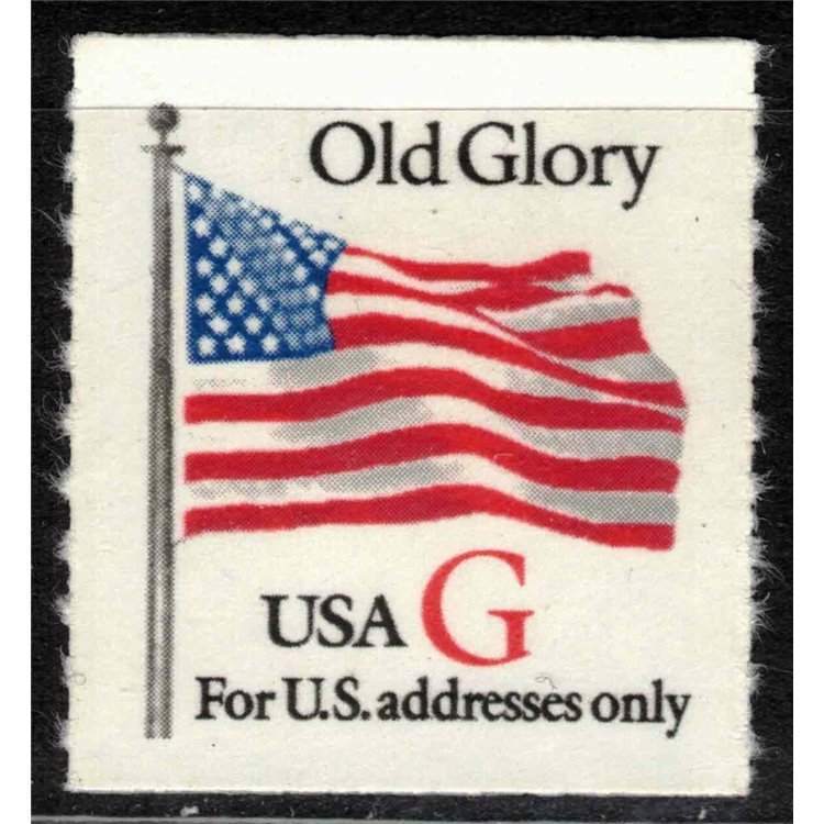 USA 1994 Old Glory Flag (G in red) dotted perforation MNH**