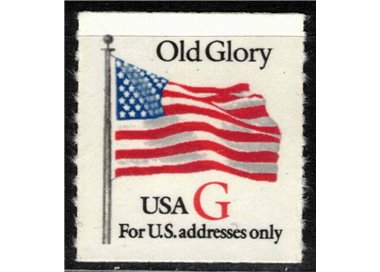 USA 1994 Old Glory Flag (G in red) dotted perforation MNH**