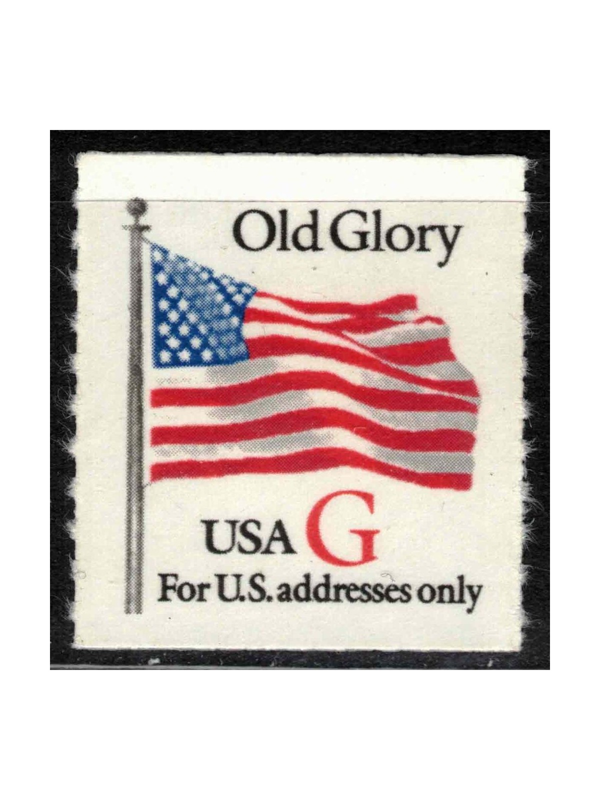 USA 1994 Bandiera Old Glory (G in rosso) dent. a tratti MNH**