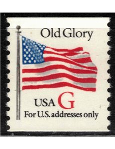 USA 1994 Bandiera Old Glory (G in rosso) dent. 10 MNH**