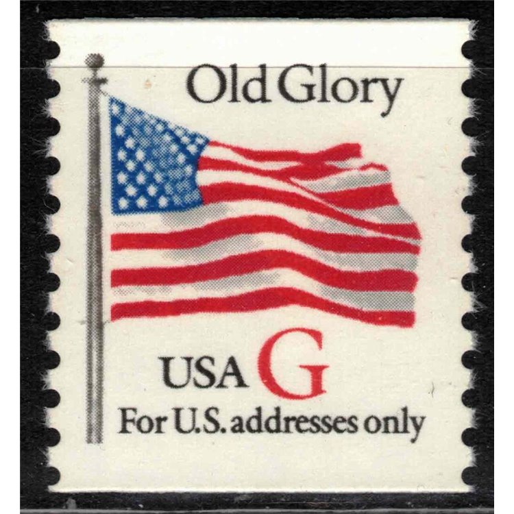 USA 1994 Old Glory Flag (G in red) dent. 10 MNH**