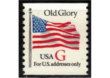 USA 1994 Old Glory Flag (G in red) dent. 10 MNH**